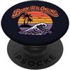 Retro Web Surfer Online Retro Internet Surfer Digitale Nomade Beach Wave PopSockets PopGrip Adesivo