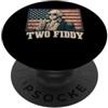 Worn On The 4th Of July Tees and Gifts George Washington Two Fiddy 250 Anniversary Funny July 4th PopSockets PopGrip Adesivo