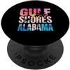 Fashion Book Gulf Shores Alabama Tramonto Palm Tree Beach Vacanza Colorato PopSockets PopGrip Adesivo