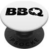 Miftees Texas BBQ Tees Barbecue Texas Map BBQ PopSockets PopGrip Adesivo