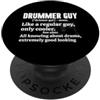 Drummer Gift Drumming Gifts & Drum Set S Divertente Drumming Art per uomo e donna Drumline Drum Set batterista PopSockets PopGrip Adesivo