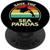 Funny Orca Mom Gifts T Shirts & Hoodies Mens Womens Killer Whale Save The Sea Pandas Orca Lover PopSockets PopGrip Adesivo