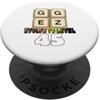 Lustige Gamer Nerd Sprüche Motive GG Easy Funny Gamer - Scritta per 45° compleanno PopSockets PopGrip Adesivo