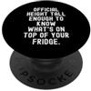 Person Humor Co altezza ufficiale abbastanza alta da sapere cosa c'è sopra il tuo PopSockets PopGrip Adesivo