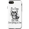 Funny Meme Shirts and Gifts for Men Wome Custodia per iPhone SE (2020) / 7/8 Va bene, sto bene, va tutto bene, divertente meme Corgi Dog
