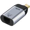APM Adattatore USB-C a RJ45 Gigabit Ethernet, USB 3.0, velocità 1000 Mbps, maschio/femmina, alloggiamento in alluminio compatto, Plug & Play, compatibile con PC, MacBook, tablet, router 570387