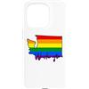 Washington Map USA State Rainbow Pride F Custodia per iPhone 15 Pro Washington Mappa USA Stato Washington Arcobaleno Orgoglio