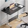 HDHNBA Scrivania Regolabile con Rotelle, Portatile per Laptop,Piccola Scrivania PC Ufficio Casa, 80x40 cm