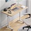 HDHNBA Scrivania Regolabile con Rotelle, Portatile per Laptop,Piccola Scrivania PC Ufficio Casa, 80x40 cm