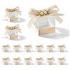 Dorunova Scatole Scatoline Portaconfetti per Bomboniere, Scatola Porta Confetti per Matrimonio e Occasioni Speciali (Modello G, Dorato, 12Pieces)