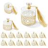 Dorunova Scatole Scatoline Portaconfetti per Bomboniere, Scatola Porta Confetti per Matrimonio e Occasioni Speciali (Modello E, Dorato, 12 Pieces)