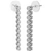 SANICO Srl BJT419 ORECCHINI SNAKE/CRISTALLI BIANCHI 30MM STAINLESS STEEL