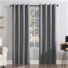 Sun Zero Columbia - Confezione da 2 tende a pannello con occhielli, 100% oscuranti, a risparmio energetico, 127 x 160 cm, colore: grigio
