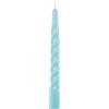 Cereria Di Giorgio - 6 Candele Tortiglione - Ø 2.2 cm h. 21 cm - Celeste