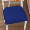 PETTI Artigiani Italiani Cuscini per Sedie con Elastico in Tinta Unita, Coprisedia 40x40 cm, Set da 2 Pezzi, Lavabili, 100% Poliestere, Blu Elettrico