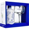 Nordés Gin, Premium Quality Gin, Confezione Regalo con Bottiglia da 700ml e Bicchiere Serigrafato Nordés, 40% Vol.