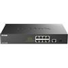 D-Link DGS-1010MP/E switch di rete Non gestito L2 Gigabit Ethernet (10/100/1000) Supporto Power over Ethernet (PoE) 1U Nero