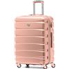 Flight Knight ABS 3 Taglia Valigia Leggera Compatibile Con Alitalia, easyJet, RyanAir, Air Italy E Tanti Altri! Trolley Bagaglio A Mano 55x35x20 cm Grande Bagaglio Da Stiva 4 Rotelle.