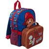 Paddington Zaino per ragazzi e ragazze con Paddington Bear per la scuola, zaino per bambini con borsa per il pranzo isolata e rimovibile, in stile valigia.