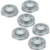 vhbw 6x testina di ricambio compatibile con Philips S9000, S9021, S9031, S9041, S9111, S9112 rasoio elettrico sostituisce SH90, argento