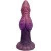SAHOOSAFETY Dildo animale fantasy Dildo mostro con ventosa Plug anale in silicone Grande nodo Cane Pene Dildo anale Punto G Dilatatore anale Giocattoli sessuali for donne(Leuchtend)