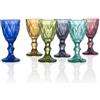 Set 6 Bicchieri Liquore Diamante Multicolor Brandani in Vetro Colorato