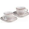 Set 2 Tazzine Caffè Serendipity Brandani in Stoneware Bianco
