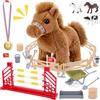deAO Giocattolo di Peluche a Forma di Cavallo per Bambini dai 3 Anni in su