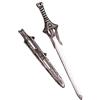 Carnival Toys - Spada Medievale Grigio, fodero 67 cm, per adulti - Accessorio per travestimento - Cosplay per Carnevale - Tema: