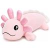 MorisMos Axolotl - Peluche XXL lungo 100 cm, regalo di compleanno per bambini, colore: rosa