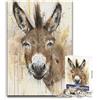 BGfhgDSR Puzzle da 1000 pezzi per adulti con simpatici animali e asinelli, sfida difficile, gioco rompicapo adatto a bambini dai 14 anni in su (dimensioni 38x52cm)