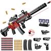 YeahBoom Pistola giocattolo per bambini, giocattolo morbido bullet gun M416, pistola in schiuma, ricarica manuale, pistola morbida per 12 + regali per bambini