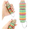 Fukaisu Spiky Grippie Stim Fidget Roller, Giocattolo Fidget Portatile Spinner Spinato Clicker Gadget Sensoriale Rotante per Concentrazione Rilassamento Regali Novità Adulti Adolescenti (Colorato)