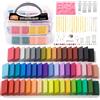 Shuttle Art Kit argilla polimerica, 50 colori, kit argilla da modellare morbida al forno, 19 strumenti per intaglio e 10 tipi di accessori, antiaderente, non tossico per i bambini
