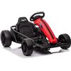 LEAN TOYS Bambini Gokart Auto Elettrica Drift 24V 2x100W LED Racing Kart Rosso
