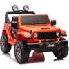 LEAN TOYS Kinderauto Elettrico Fuoristrada SUV 4x4 EVA Similpelle USB MP3 FM
