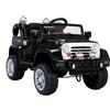 LEAN TOYS Jeep JJ245 Auto Elettrica Per Bambini Auto Elettrica EVA LED Telecomando Nero