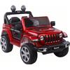 LEAN TOYS Jeep Bambini Auto Elettrica 4x4 Vernice Eva Maturo Pelle Sedile Telecomando LED