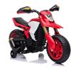 LEAN TOYS Kinder Motorrad Elettrico 6V LED Veicolo Rot Batteria