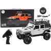 LEAN TOYS RC Offroad Fuoristrada 4x4 Telecomando Monstertruck LED 2,4GHz Grigio