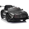 LEAN TOYS Mercedes AMG GT3 Macchina Elettrica Per Bambini Auto Con Telecomando LED Nera