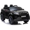 LEAN TOYS Elektro Auto Bambini SUV Fuoristrada Nero EVA Pelle Bluetooth USB