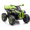 LEAN TOYS Kinder Quad Elettrico 12V 2x45W EVA LED Verde Miniquad