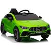 LEAN TOYS Mercedes CLA45S AMG Auto Elettrica Per Bambini 4x4 Con Sedia In Pelle Remote LED