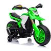 LEAN TOYS Kinder Motorrad Elettrico 6V LED Veicolo Akku Verde