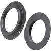 PreNexusFRYC Adattatore per obiettivo M42-EOS per obiettivo M42 a vite per fotocamera Canon EOS EF, anello adattatore per messa a fuoco manuale, confezione da 2