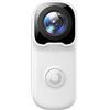 Elchuiaby Action Camera sportiva 4K, stabilizzata con giroscopio, design impermeabile IP68, obiettivo grandangolare, telecomando WiFi per viaggi avventurosi (bianco 02)