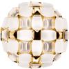 Slamp Mida Ceiling-Wall medium lampada da soffitto-parete White-Gold