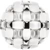 Slamp Mida Ceiling-Wall medium lampada da soffitto-parete White-Platinum