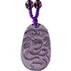 PAMTIER 12 Zodiaco Cinese Collana Ciondolo Viola per Gli Uomini Donne Catena Gioielli Serpente